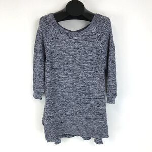 Lane Bryant Scoop Neck Tunic Sweater Women's Plus Size 18/20 Knit Hi-Lo Buttons